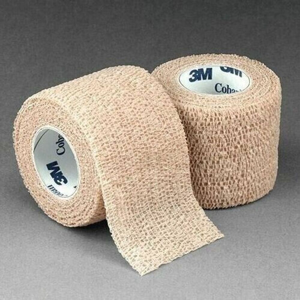 3M Coban Self-Adherent Wrap, Lightweight, 2'' x 5 yds, Tan -8 PACK